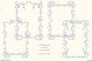 Baroque wedding invitation clip art, a Decorative Illustration by GrafikBoutique (Thumbnail 2 of 9)