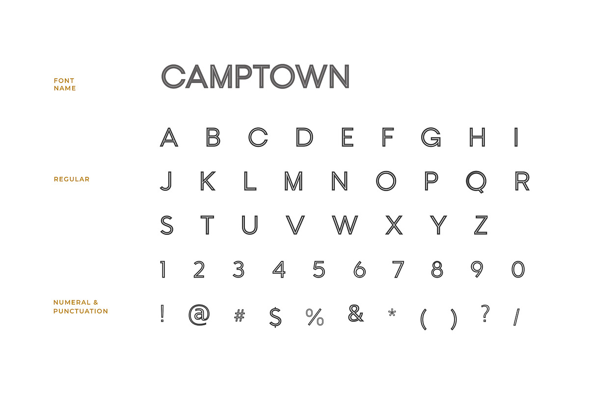 Camptown Sans Serif Font preview 5