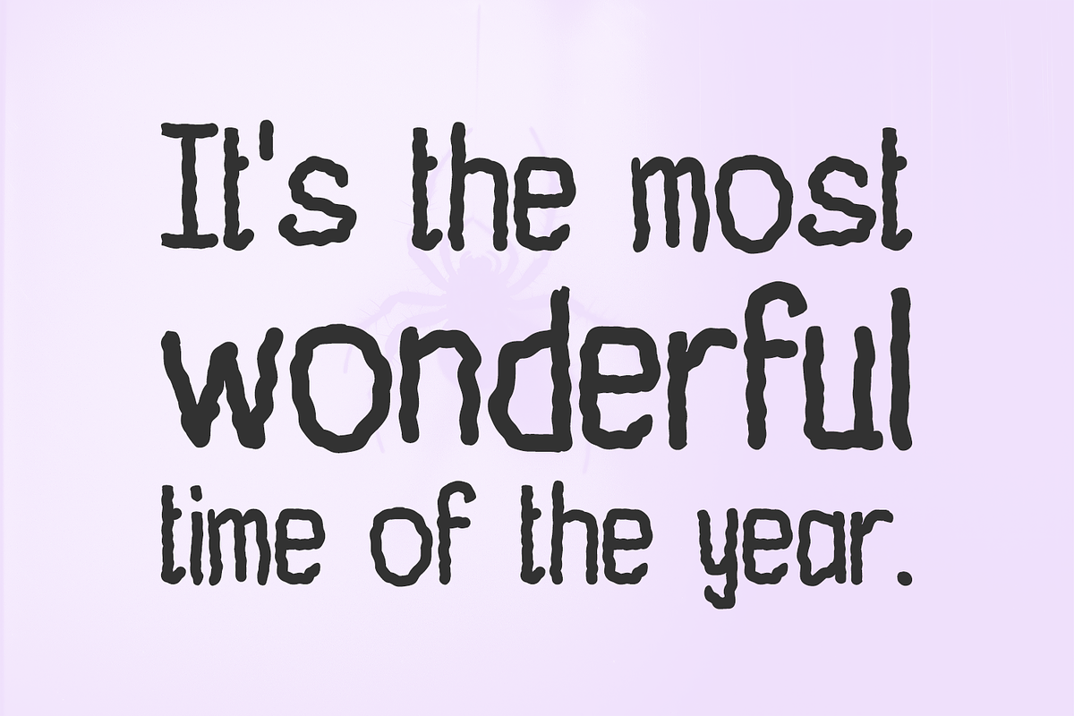Creepy Crawly Display Font, a Handwritten Font by Beck McCormick (Photo 4 of 10)
