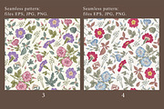 4 Seamless Flowers Primrose Petunia, a Pattern Graphic by Vintage (Thumbnail 3 of 15)