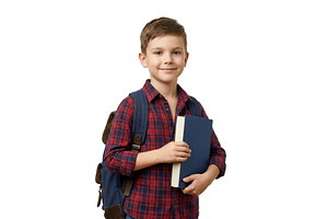 School Boy Holding a Book, a School & Education Photo by CREATIVEDEF