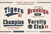 Jersey Retro, a Slab Serif Font by Wow Magic (Thumbnail 2 of 4)