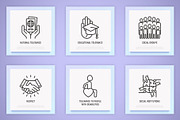 Tolerance | 16 Thin Line Icons Set, a Solid Icon by Alex Blogoodf (Thumbnail 6 of 11)
