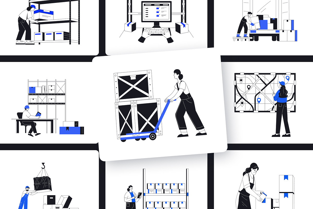 Animated Logistic Shipping, a Solid Icon by Vectors Market (Photo 3 of 4)