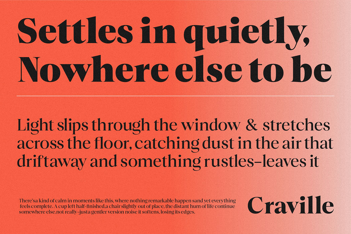 Craville Font, a Serif Font by Glyphminds Studios (Photo 10 of 10)