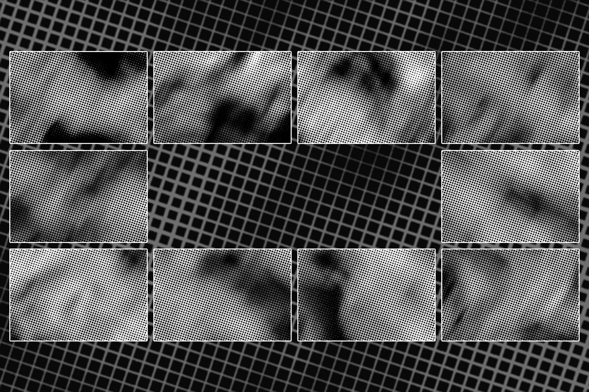 Grid Halftone Textures, a Background Graphic by Partikusi Design (Photo 3 of 3)