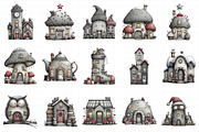 Whimsical Christmas House Clipart, an Illustration by Daily.Designs (Thumbnail 5 of 5)