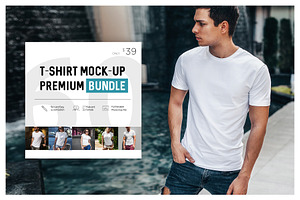 T-Shirt Mock-Up Premium Bundle