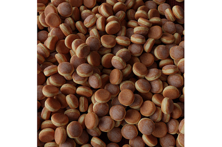 Fresh bread as background, top view
