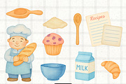 Cute Baking Tools, a Food Illustration by PaintPixelCo (Thumbnail 4 of 15)