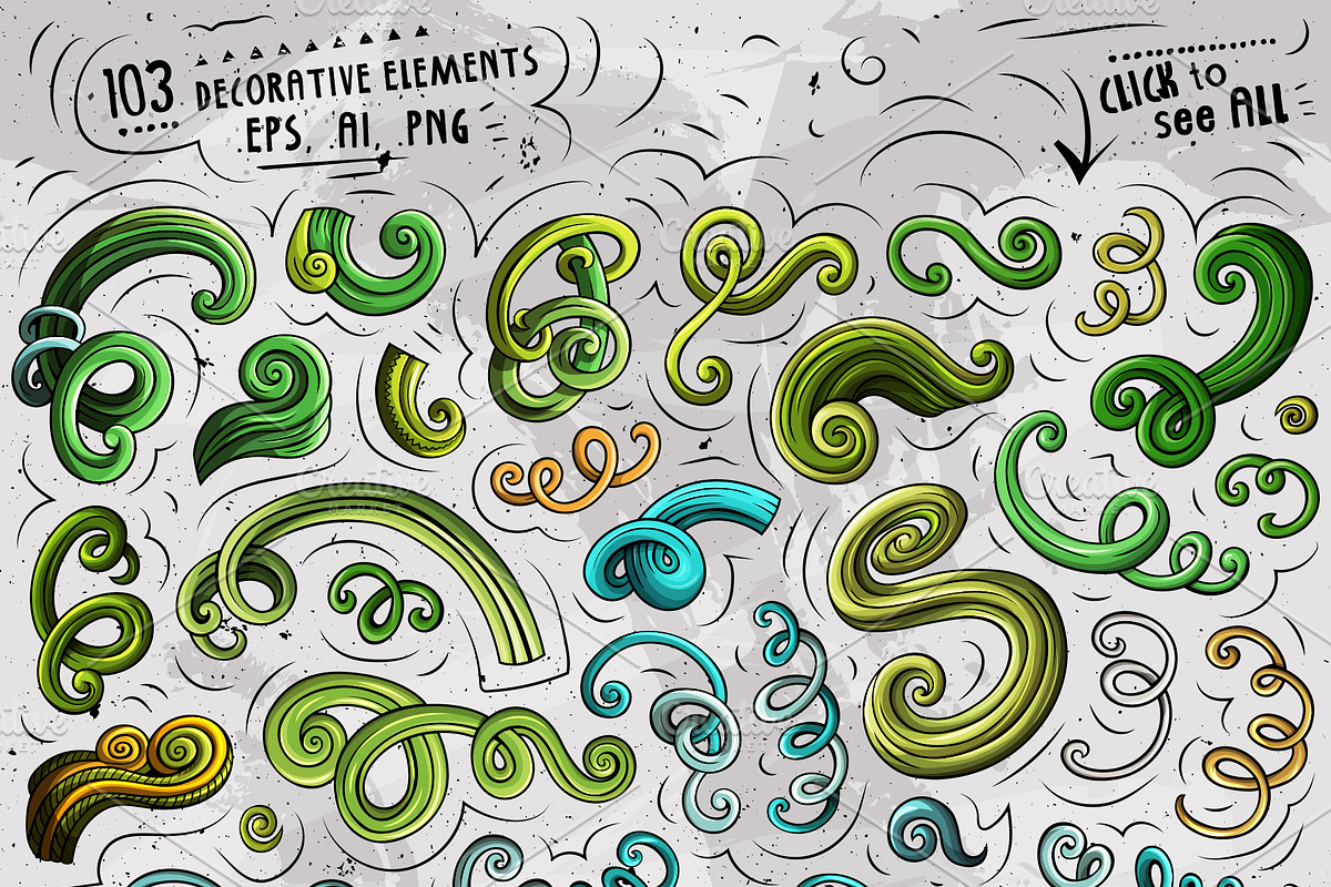 New Year Cartoon Objects Set, an Object Graphic by BALABOLKA (Photo 3 of 4)
