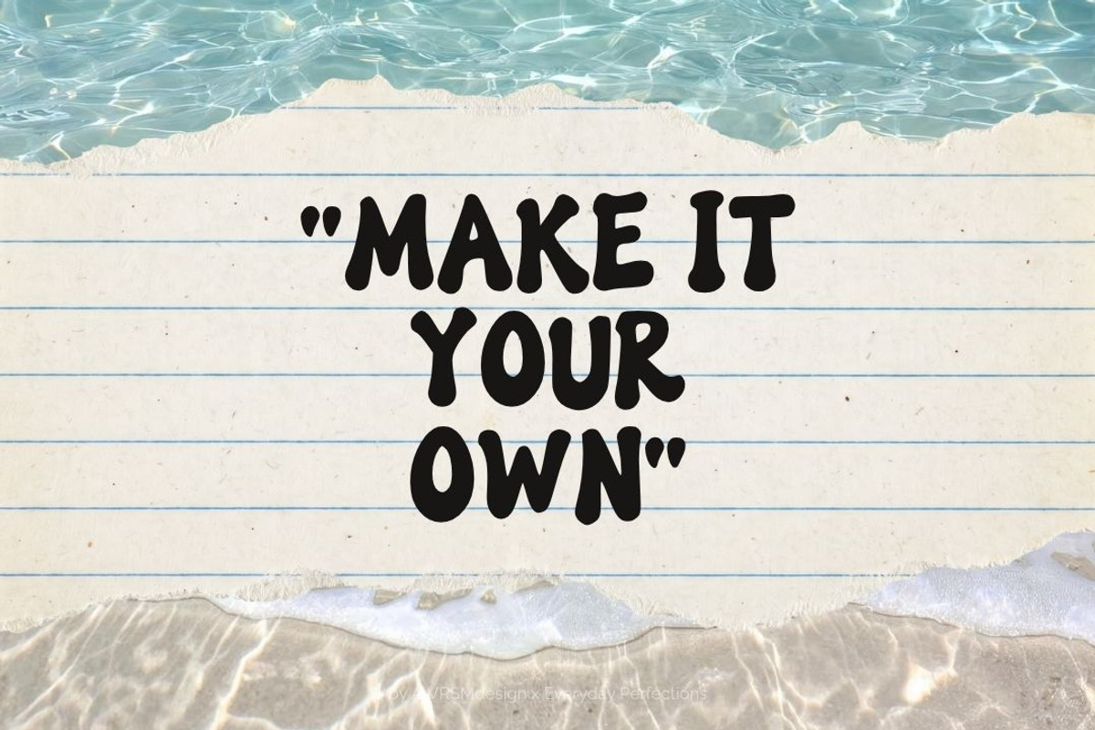 Molveta | Bold Decorative Font, a Handwritten Font by Everyday Perfection (Photo 4 of 5)