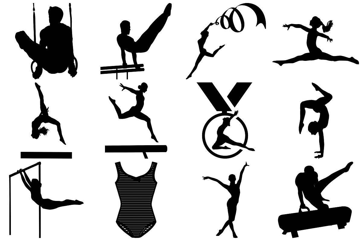 Gymnastics (Men/Women) AI EPS PNG, an Illustration by FrankiesDaughtersDesign (Photo 3 of 8)