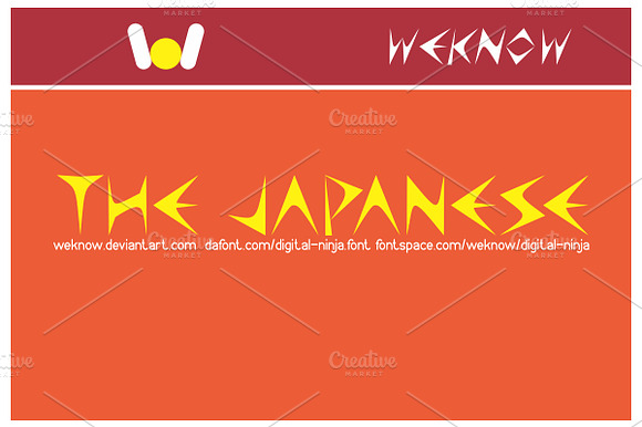 digital ninja font preview 6