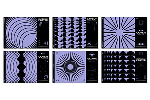 Abstract geometric posters, a Decorative Illustration by Vector Tradition
