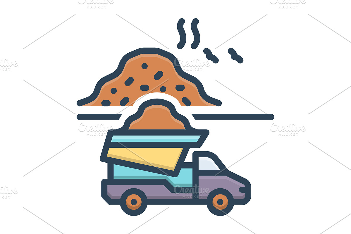 Dump garbage color icon, a Duotone Icon by Creative priyanka