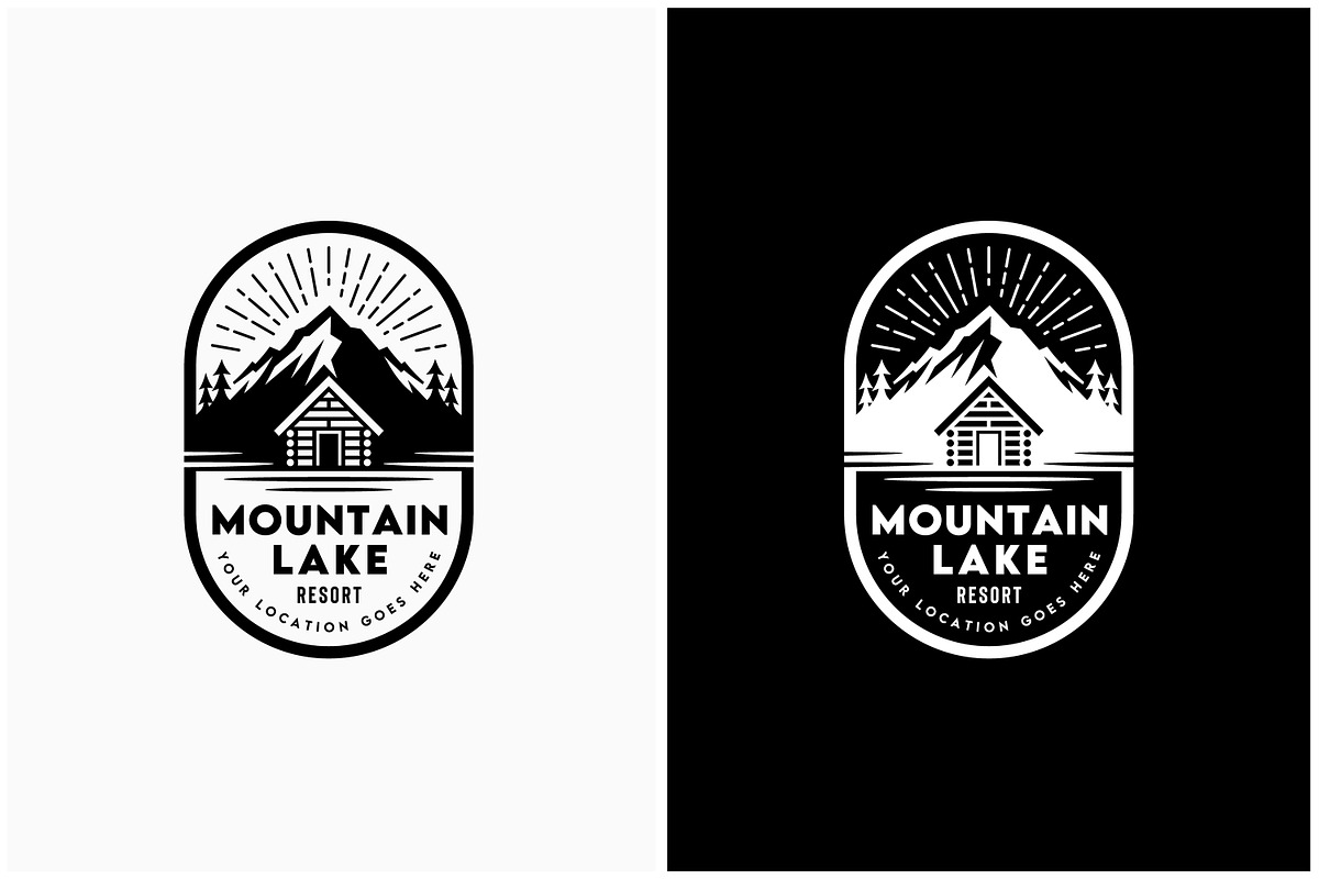 village cabin pine mountain logo, a Branding & Logo Template by Enola99d (Photo 1 of 3)