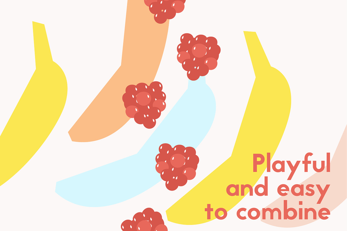 Cute fruit icons - Vector, an Icon by Marinastu (Photo 4 of 6)