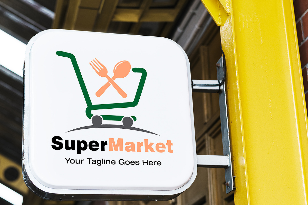 Super Market Logo Design Template preview 7