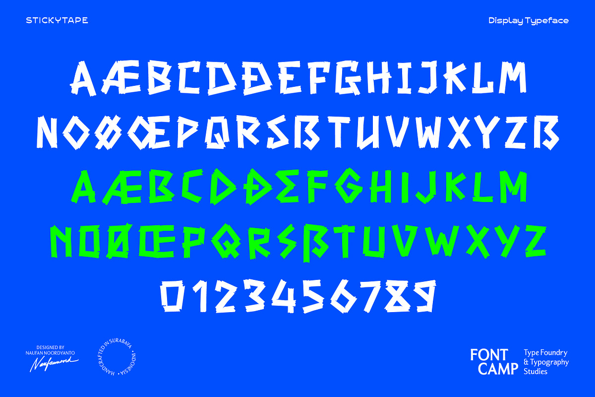 Stickytape Font, a Handwritten Font by Fontcamp Type Foundry (Photo 4 of 9)