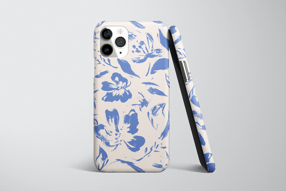 Blue Hand Painted Flowers, a Decorative Illustration by MalyskaStudio (Photo 10 of 15)
