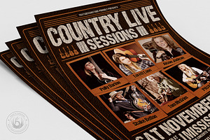 Country Live Flyer Template V6