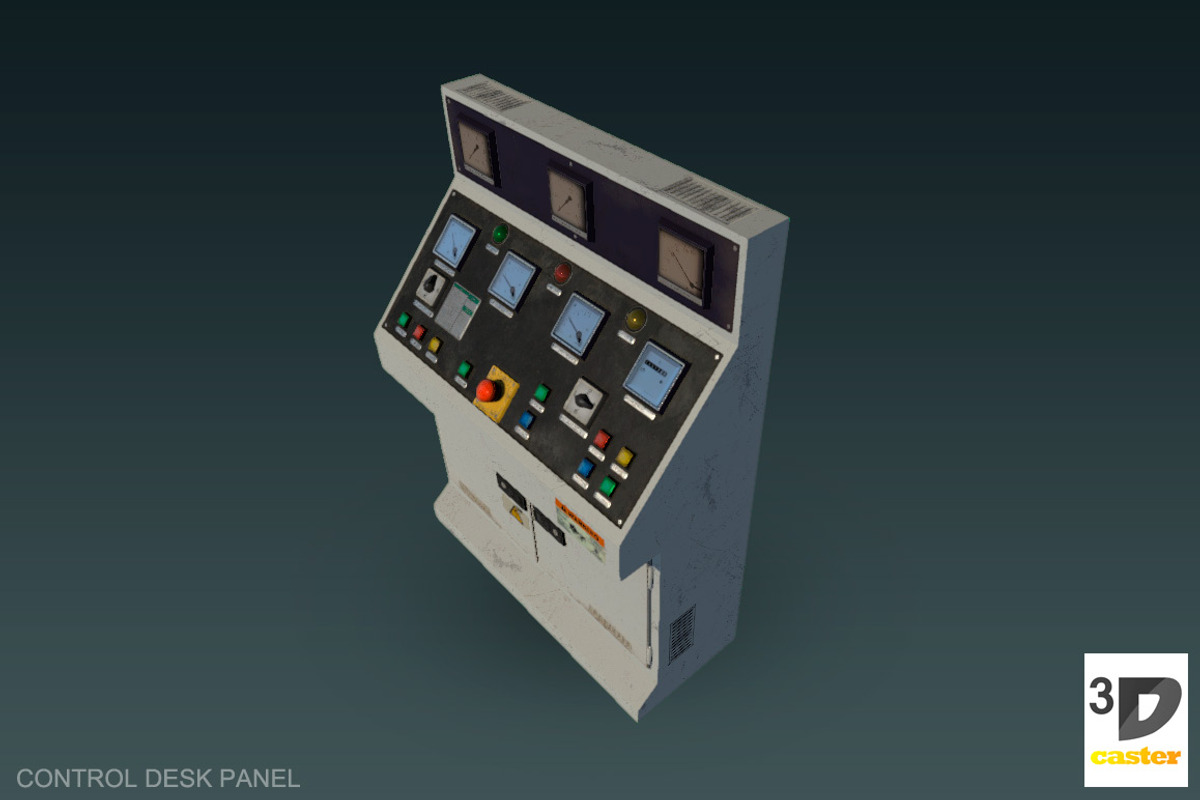 Control Desk Panel, an Object 3D Model by 3DCaster (Photo 4 of 6)