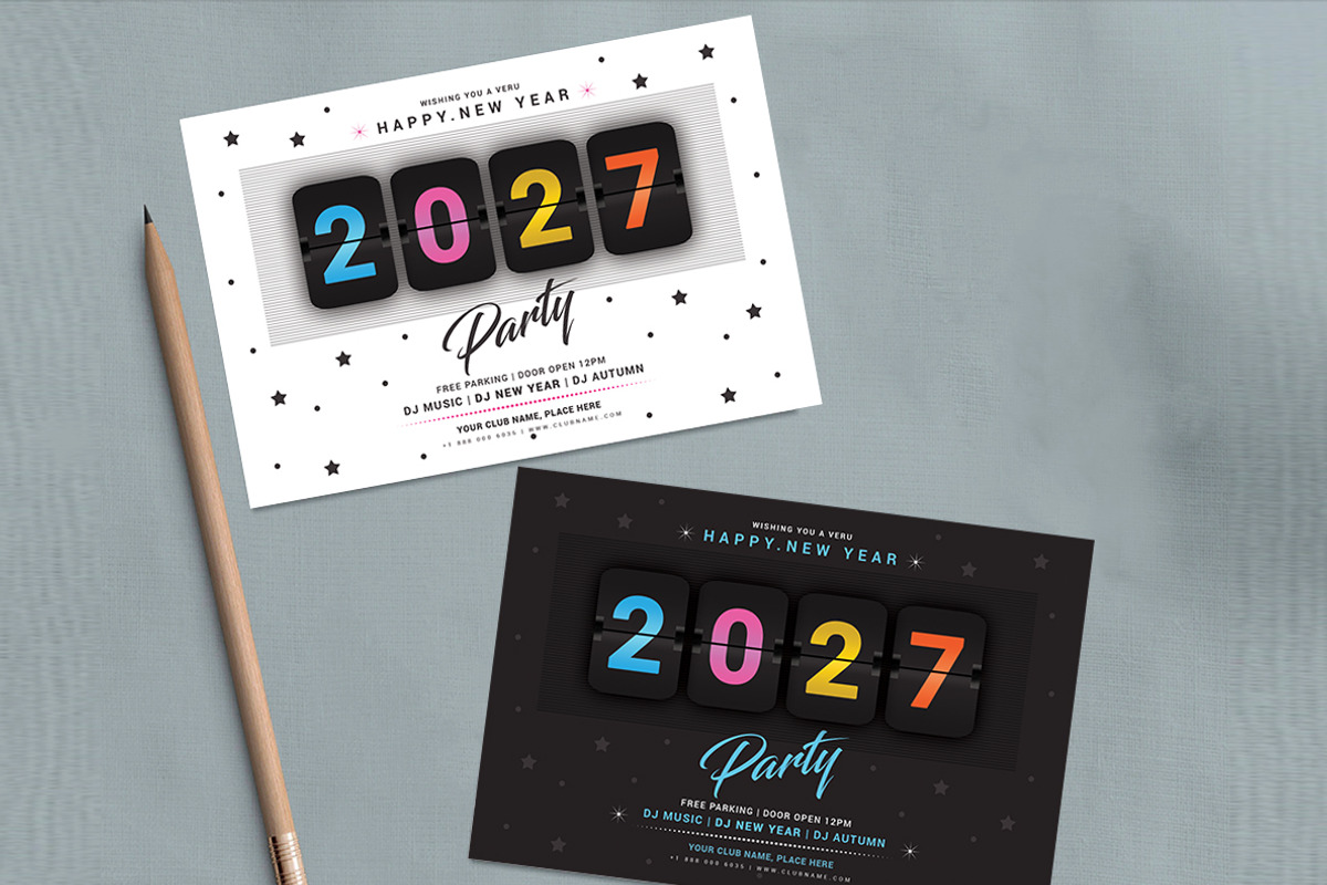 New Year Flyer, a Flyer Template by AfzaalGraphics (Photo 2 of 3)