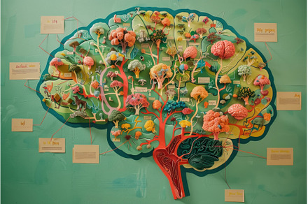Creative brain showing neural, a School & Education Photo by Ylivdesign