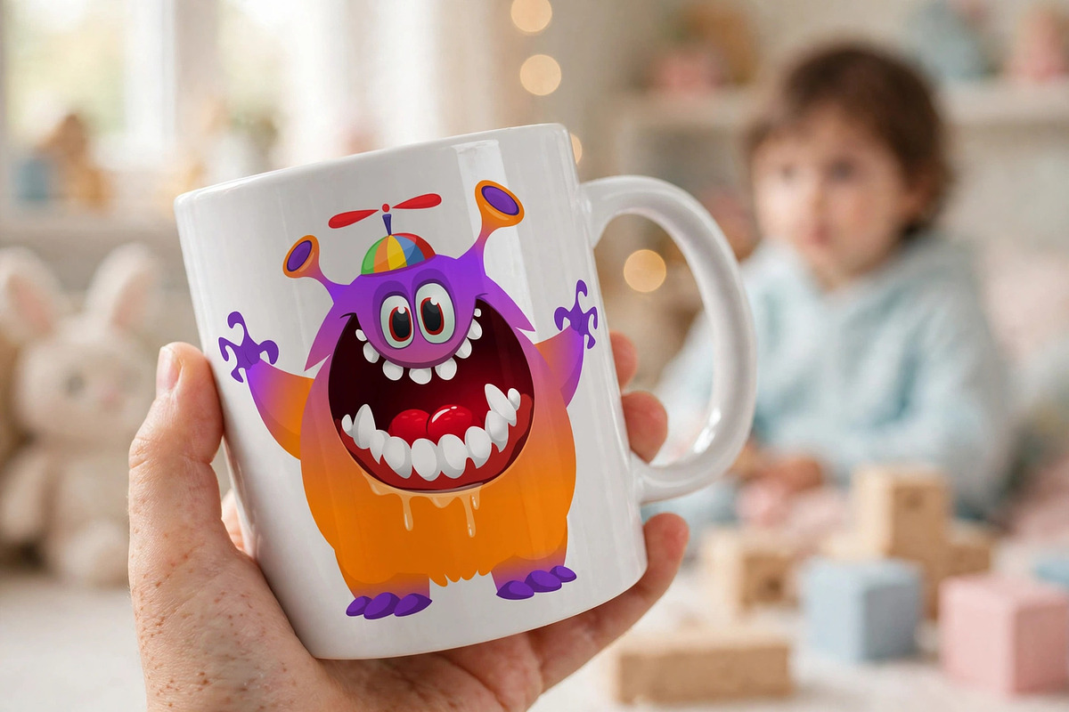 Fluffy Monsters - 6 Cute Monsters, a Decorative Illustration by D R A W K M A N (Photo 5 of 7)