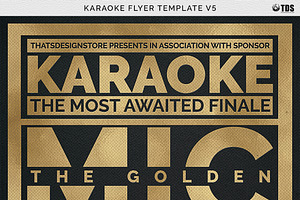 Karaoke Flyer Template V5