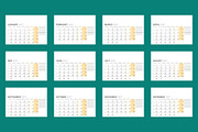 Modern 2027 Vector Calendar EPS, a Texture Illustration by mikhailmorosin (Thumbnail 2 of 4)