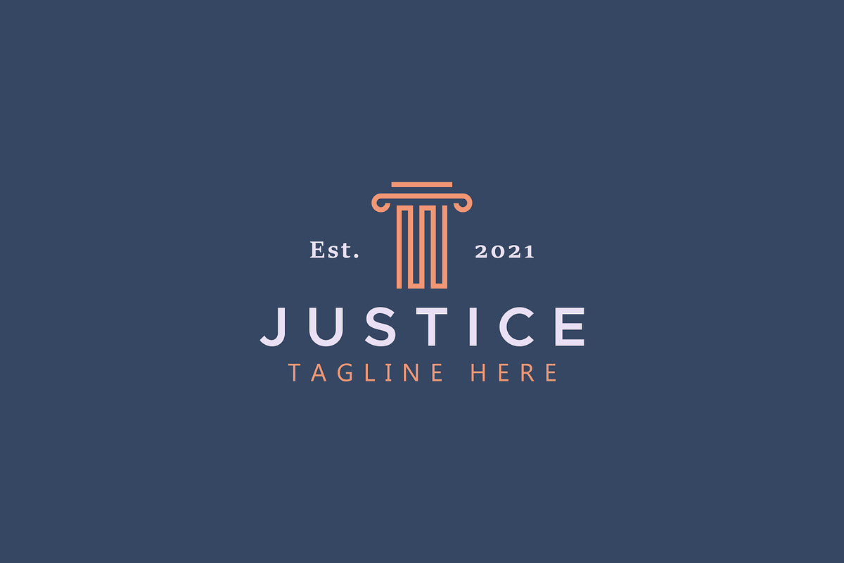 Law and Justice Pillar Logo, a Branding & Logo Template by Signatoro
