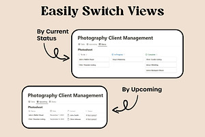 Notion Template For Photographers