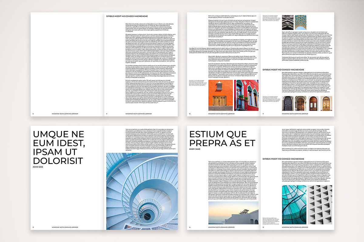 Clean & Minimalist Magazine Template, a Magazine Template by McLittle Stock (Photo 3 of 4)