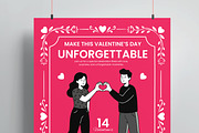 Valentines Day Flyer Template, a Stationery Template by MightyDesign (Thumbnail 2 of 8)
