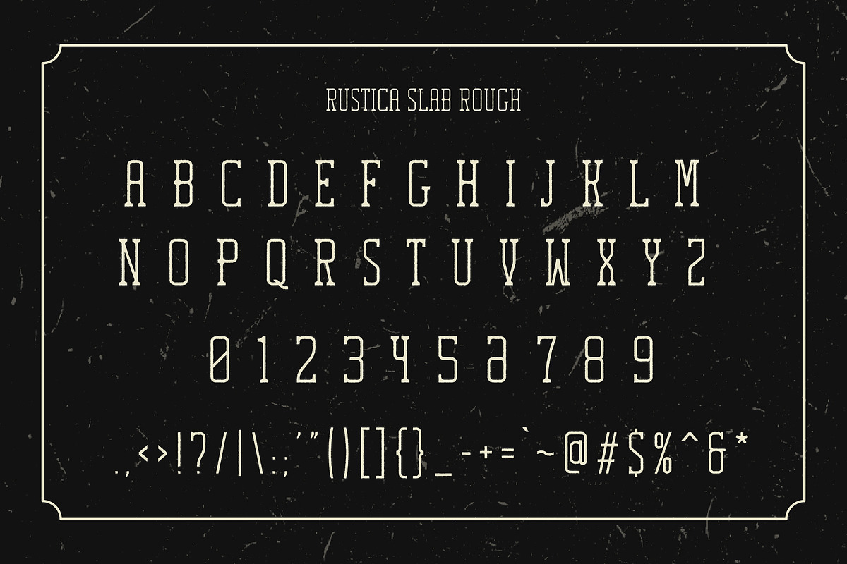 Rustica Slab Font preview 4