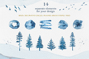 Watercolor landscapes and mountains, a Texture Illustration by Holovei (Thumbnail 5 of 7)