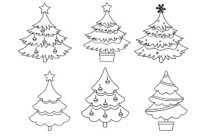 Christmas Trees Set 2