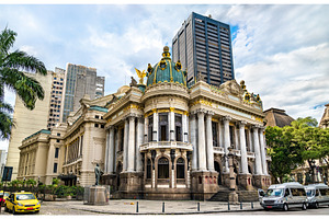Theatro municipal in rio de janeiro stock photo containing rio and de, an Architecture Photo by Leonid Andronov