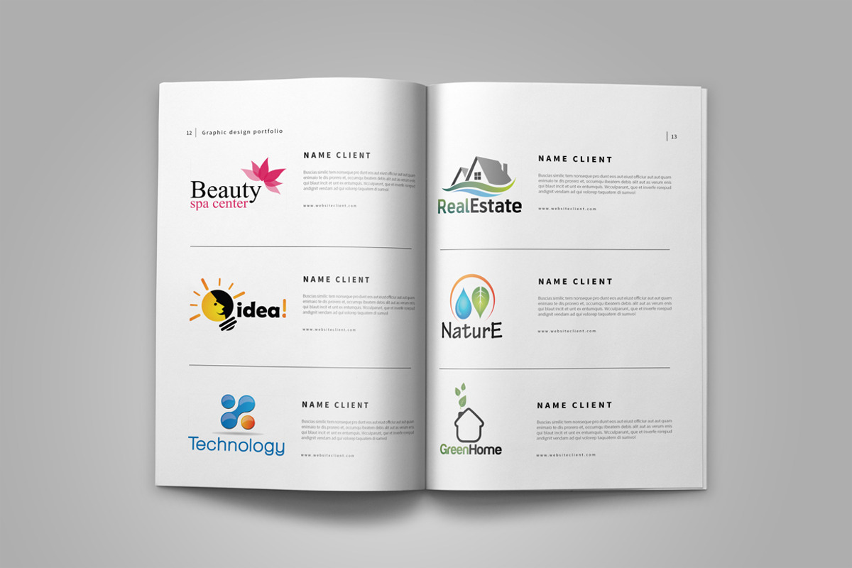 Graphic Design Portfolio Template, a Brochure Template by adekfotografia (Photo 11 of 42)