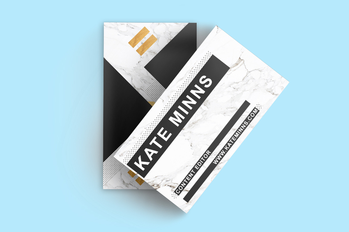 Modern Business Card + 8 Icons, a Business Card Template by cadinera (Photo 5 of 6)
