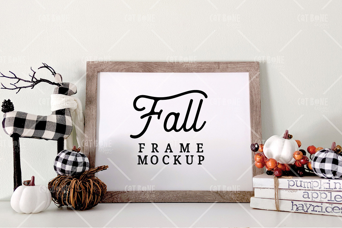 Fall Frame Mockup 7, a Household Mockup by CatBoneDesign (Photo 1 of 3)