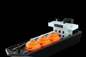 Gas tanker with canisters, a Transportation Illustration by Artem Varnitsin