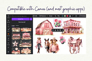 Pastel Western Clipart, an Object Graphic by Anna Design Studio (Thumbnail 9 of 10)