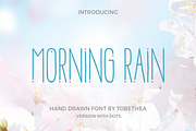 Morning Rain Dot Font, a Font by ToBeThea (Thumbnail 1 of 6)