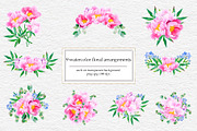 Watercolor Flower Garden Collection, an Illustration by SunnJaneArt (Thumbnail 3 of 14)