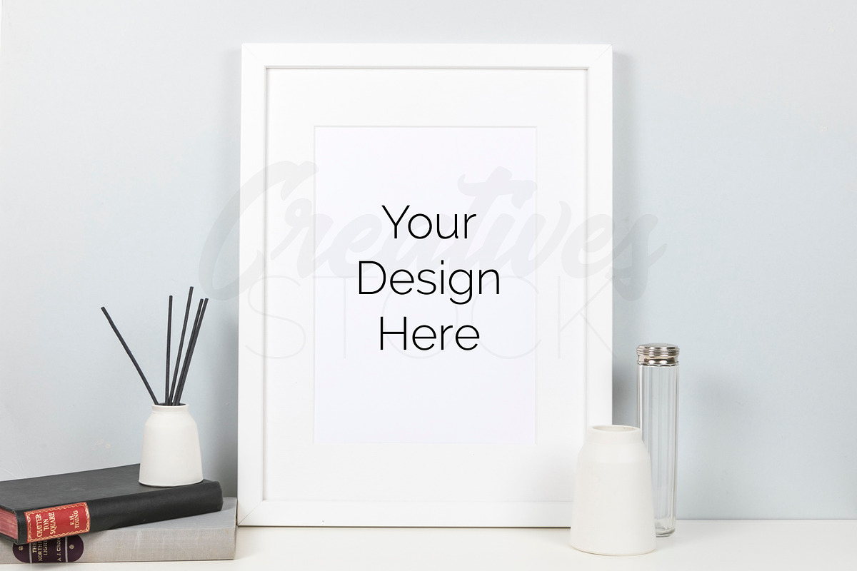 A4 Frame Mock Up - PSD/JPEG, a Print Template by Creatives STOCK