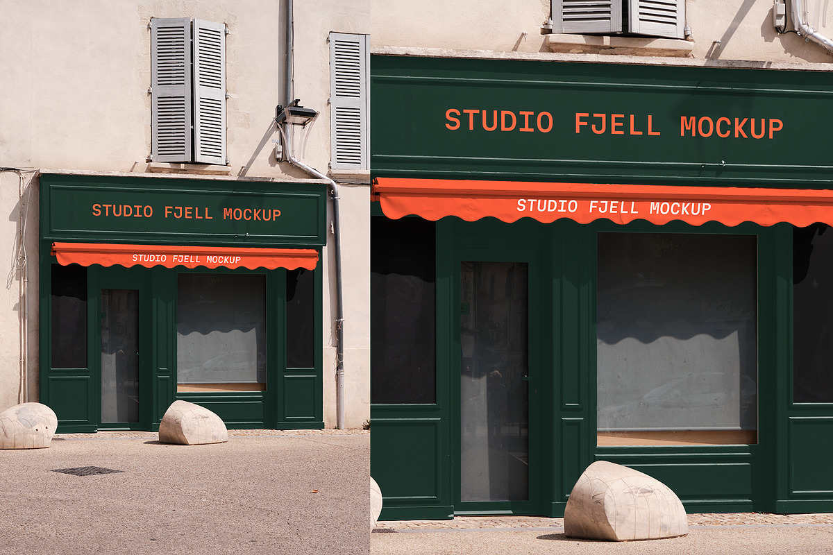 Shop Facade Mockup, an Advertising Mockup by Sander Evers (Photo 1 of 3)