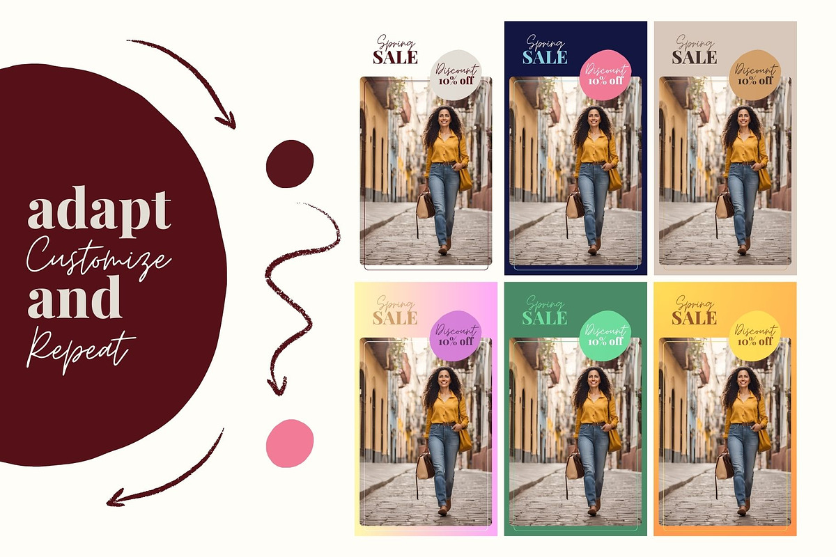 Cherry Instagram Canva Templates, a Social Media Template by kreart (Photo 6 of 6)